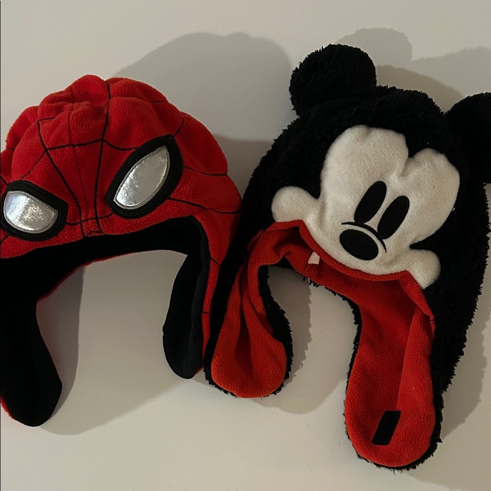 GAP Kids Red and Black Character Hats